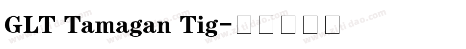 GLT Tamagan Tig字体转换